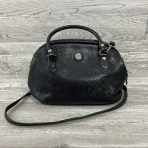 Liz Claiborne **Vintage** Genuine Leather Doctors Satchel Purse-detachable strap